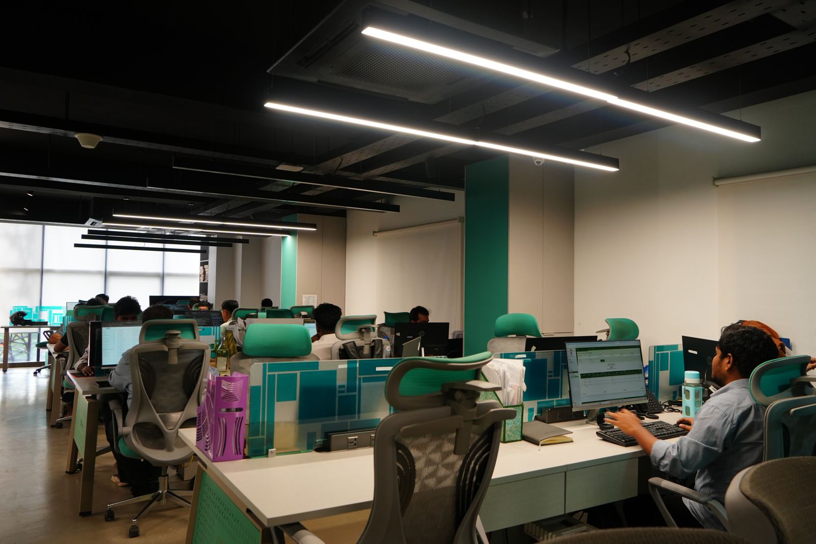 The engineering floor at Girmairi's Dhaka office